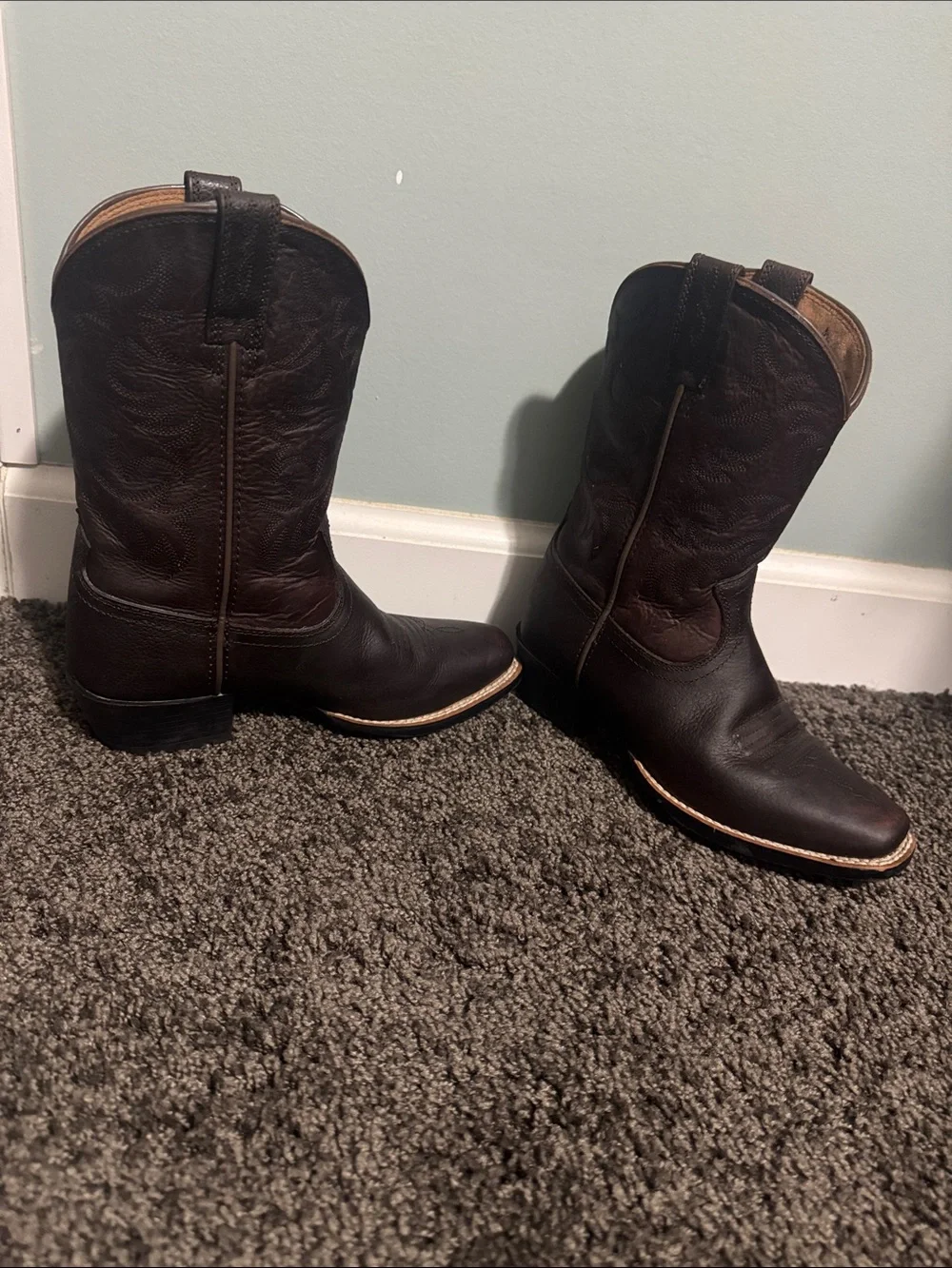 Ariat Dark Brown Kids' Western Cowboy Boots